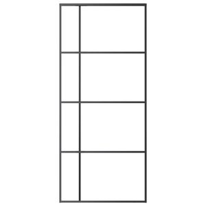 อลูมิเนียมสีดำ35.4 "x 80.7" และประตูบานเลื่อนกระจกฝ้า esg - Product Image 3