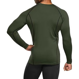 Casual Wear High Quality Men <b>Compression</b> <b>Shirts</b> Lightweight Long Sleeve Eco-Friendly Quick Dry Breathable Spandex/Polyester - Product Image 4