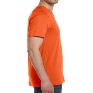 <b>Men's</b> Basic V Neck T Shirt 100% Cotton Custom Printing Custom Logo Microfiber Quick Dry Breathable <b>Men</b> T Shirt - Product Image 3