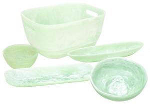 Plateau de service en résine personnalisable fait main de qualité supérieure, durable, léger, design moderne pour la restauration faizacraft - Product Image 3