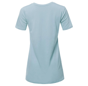 Nouveau haut vente personnalisé surdimensionné à manches courtes décontracté doux uni 100% coton personnalisé femmes t-shirt double couleur confortable - Product Image 2