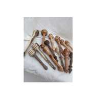 Husillo Decorativo de Madera Hecho a Mano, Diseño Rústico de Madera Natural, Artesanía Duradera para Decoración del Hogar