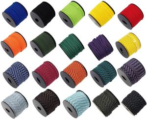 Cordon en nylon tressé vert et noir à 16 brins, corde fine à 5 brins pour tente, corde à linge de jardin et bâche extérieure - Product Image 2