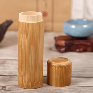 <b>Bamboo</b> tube box sustainable dental floss <b>container</b> great deal storage boxes natural lidded tubes - Product Image 4