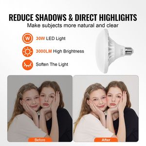 Kit di Illuminazione Professionale Softbox 24x24" con Lampadine LED 30W e Treppiede Regolabile a Temperatura Bicolore - Product Image 2