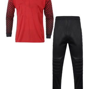 Custom Printed Breathable Goalkeeper Uniform Wholesale <b>Soccer</b> Goalie Jersey and Shorts Set Padded Long Sleeve Kit Men - Product Image 2
