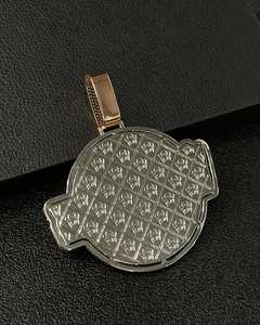 Colgante de Alta Calidad Personalizable con Nombre o Inicial, Chapado en Oro sobre Plata de Ley 925, con Moissanita, Certificado GRA, Estilo Hip Hop - Product Image 2