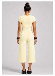 Ensemble de vêtements de sport pour femmes avec logo personnalisé, vêtements de yoga, vêtements de fitness, legging de sport, soutien-gorge de fitness, ensemble de yoga 2 pièces pour femmes - Product Image 4