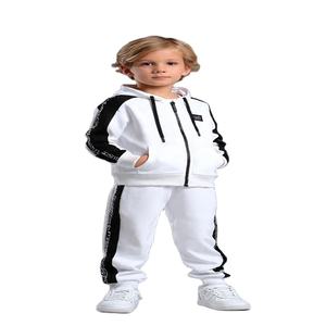 ชุดเสื้อผ้าเด็ก2ชิ้นสำหรับชุดนักเรียนระดับประถมศึกษาชุดสูทลำลองแบบทึบ100% โพลีเอสเตอร์ออกแบบโลโก้ได้ตามต้องการ - Product Image 4