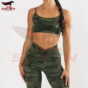 Ropa de Yoga con Estampado por Sublimación, Bra Deportivo Personalizado para Gimnasio, Top Corto sin Espalda para Mujer, Bra Deportivo Transpirable de Color Sólido - Product Image 5