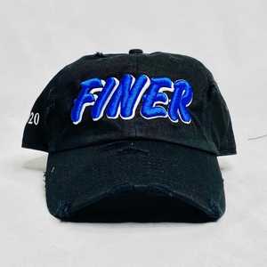 Zeta Phi Beta Finer <b>Black</b> Distressed Hat Blue Embroidered Sorority <b>Baseball</b> <b>Cap</b> Adjustable Strap Casual Stylish Women <b>Cap</b> - Product Image 1