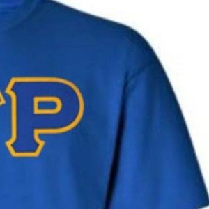 Camiseta de Sarga Azul con Letras de la Hermandad Griega Sigma Gamma Rho para Mujer, Envío en 2 Días, Manga Corta, Cuello Redondo, Ropa Universitaria Personalizada - Product Image 4