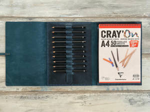 Funda Protectora para Cuaderno A5, de Cuero Genuino, Resistente a Olores, de Alta Resistencia, Recargable, para Negocios, Modelo LNBC-0126 - Product Image 4