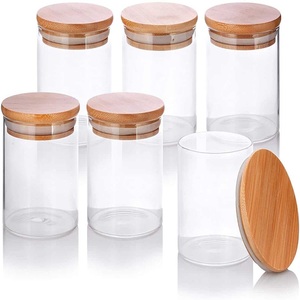 Manufacturer of Clear Borosilicate Glass Food <b>Storage</b> <b>Jar</b> with Airtight Seal Lid Heat Resistant <b>Kitchen</b> Organizer Container - Product Image 3