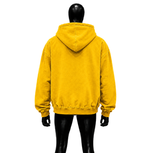 เสื้อฮู้ดดี้พรีเมียมสีทองทรงโอเวอร์ไซส์ ซิปหน้า สวมใส่สบาย สไตล์ลำลอง แฟชั่นสตรีท  กระเป๋าหลายช่อง เสื้อผ้าลำลองแนวสตรีท - Product Image 2