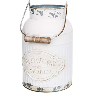 Proveedor Mayorista de Latas de Leche Galvanizadas, Latas de Leche con Acabado Personalizado, Macetas Hechas a Mano de la Mejor Calidad al Mejor Precio - Product Image 3