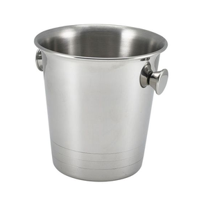 Cubo de hielo de acero inoxidable, enfriador de champán y cerveza, cesta de enfriamiento para fiestas, cubos de hielo de acero - Product Image 1
