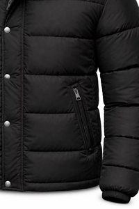 Blouson Bomber Unisexe en Polyester Mat Nylon Imperméable et Coupe-Vent de Haute Qualité 300 Grammes avec Logo Imprimé Personnalisé et Panneau Matelassé - Product Image 4