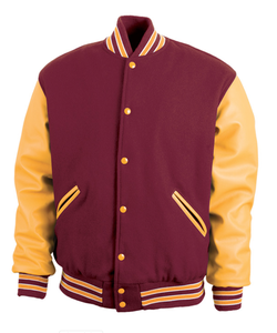 Stonefield Manufacturing OEM <b>Mens</b> Winter Varsity <b>Jackets</b> Blank Plain Maroon Wool Body Chenille Letterman <b>Baseball</b> Custom <b>Jacket</b> - Product Image 5