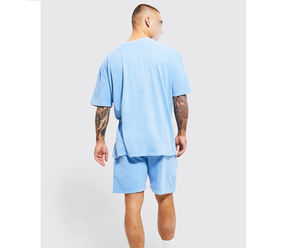 Ensemble de survêtement léger et de haute qualité pour l'été, style streetwear, personnalisable, avec t-shirt à col rond et manches courtes, imprimé, pour hommes et femmes - Product Image 2