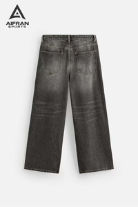 Aifran Sports - Jeans de mezclilla bootcut personalizados para hombre, lavados, informales, a la moda, proveedor mayorista - Product Image 6