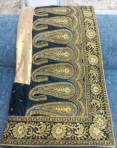 Sari Tradicional Indio/Pakistaní Más Buscado, Exclusivo, de Georgette con Trabajo de Lentejuelas, Elegante para Bodas y Fiestas - Product Image 4