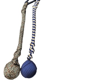 monkey fist knot keychain Brass Shackle - 4.5" Long - Handmade Sailor Rope <b>Key</b> Ring - Nautical Jewelry Gift - Product Image 1