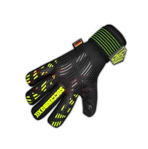 Gants de gardien de but de football noirs en PU, antidérapants, avec protection des doigts, pour l'entraînement des enfants - Product Image 1