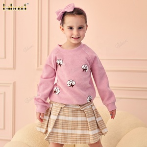 Ensembles de vêtements pour filles en tricot 3D imprimé au crochet, collection automne, ODM OEM, vente en gros Vietnam, 100% coton respirant - Product Image 5