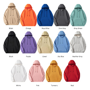 Unisex Custom Logo Cotton Polyester Hoodie Heavyweight Knitted Tracksuit Loose Sweatshirt Hooded for Men - Product Image 2