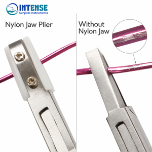 Professional Nylon Jaw <b>Flat</b> <b>Nose</b> <b>Pliers</b> Stainless Steel Jewelry Making Wire Bending Forming Tool - Product Image 2