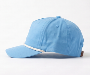 Casquette légère bleu ciel style corde – Chapeau d'extérieur unisexe réglable avec ajustement confortable pour un usage quotidien décontracté - Product Image 3
