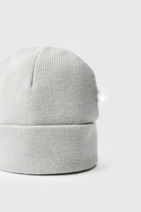 Gorros de Punto Acanalados Blancos con Logotipo Personalizado al por Mayor, Gorro de Invierno Cálido con Puño, Tejido de Primera Calidad, Unisex, OEM ODM - Product Image 2
