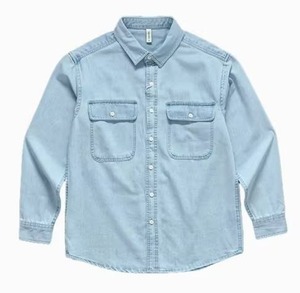Camisa Casual de Manga Larga para Hombre, Talla Grande, Color Sólido, Estilo Juvenil, con Bolsillos Tipo Cargo, para Otoño - Product Image 4