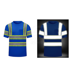 T-shirts de sécurité pour hommes, vêtements de sécurité professionnels avec design réfléchissant pour les travaux en extérieur et industriels. - Product Image 4