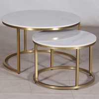 Table basse de luxe en bois brun et fer, table d'appoint carrée ou ovale, pour maison intelligente, villa, salle à manger de luxe