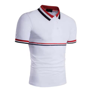 Vente en gros de chemises blanches unies décontractées pour hommes, personnalisables, et de polos basiques de couleur unie personnalisables - Product Image 2