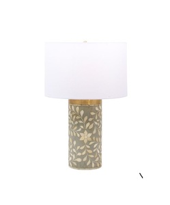 Lámpara Distintiva con Incrustaciones de Hueso, Iluminación de Mesa Hecha a Mano, Adorno para el Hogar de Lujo, Dormitorio, Oficina, Salón, Decoración de Interiores - Product Image 1