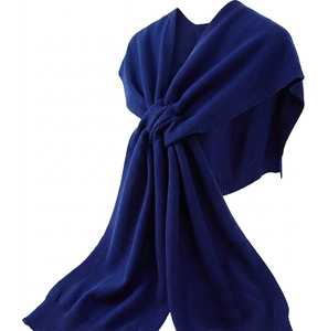 Custom Logo Oversized Knitted Shawl <b>Wrap</b> Thick Winter Thermal <b>Blanket</b> Scarf Factory Outlet - Product Image 5