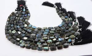 ลูกปัดลาบราดอไรต์ธรรมชาติทรงเหลี่ยมไม่สม่ำเสมอขนาด 10x12 มม. ลูกปัดพลอยลาบราดอไรต์แบบมีประกาย ขนาด 10 นิ้ว - Product Image 4