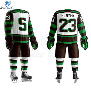 Custom Ice Hockey Uniform Set Sublimated Men Hockey Jersey and Shorts Breathable Professional Team Ice Hockey Kids for Clubs - Product Image 2