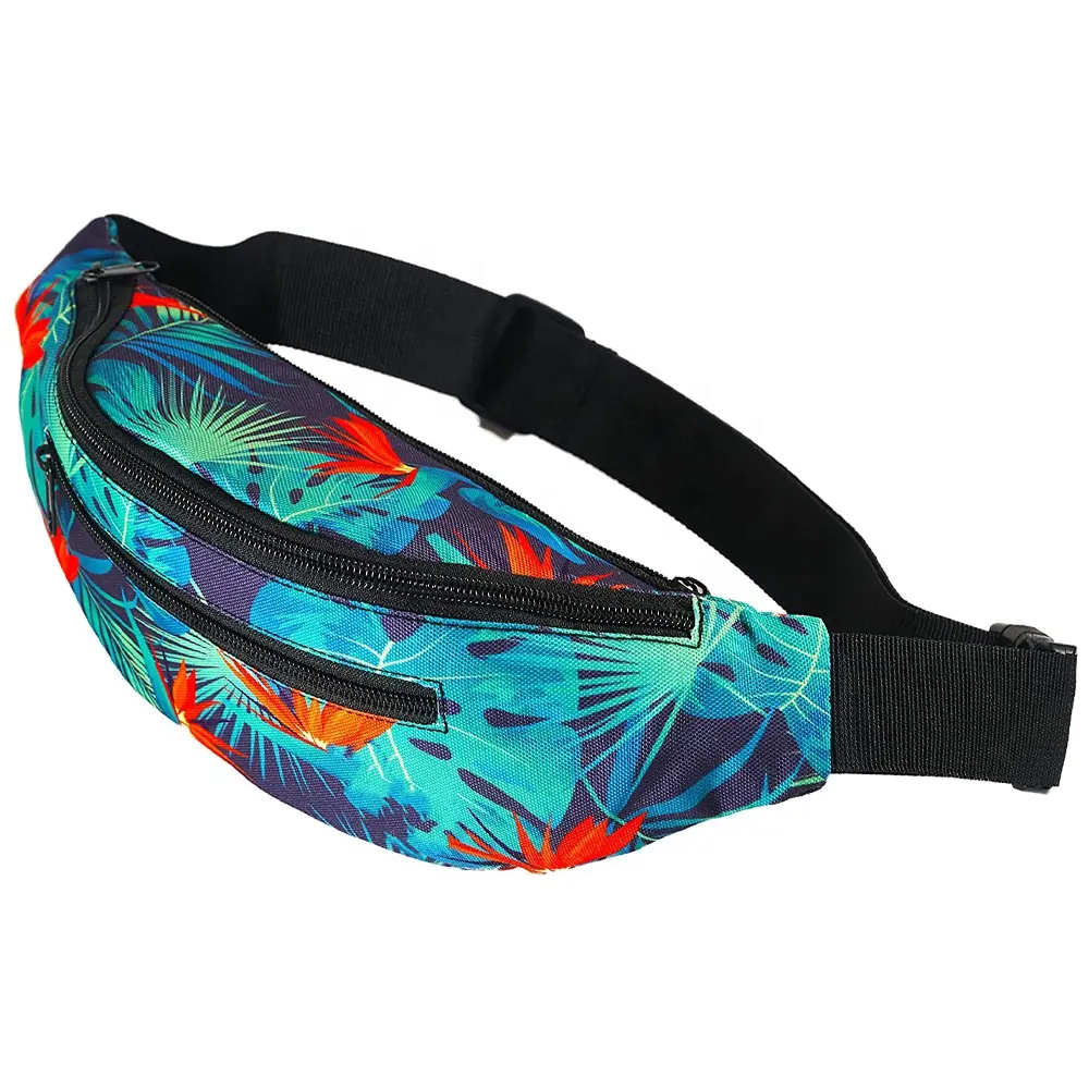 Wholesale custom design Fanny Pack for Running Hiking Cycling chest shoulder Belt Bags Sublimated waist Bags