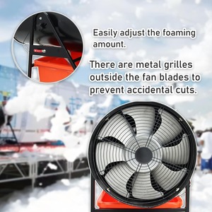 เครื่องทำโฟมแบบส่ายหัว รุ่นเชิงพาณิชย์ พร้อมปืนฉีดโฟมปรับระดับได้ ถังขนาดใหญ่ 90 ลิตร - Product Image 4