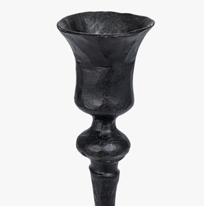 Support de bougie en fer forgé fait main, vintage noir, haut, pour bougies coniques et pilier, décoration intérieure, centre de table de mariage - Product Image 3