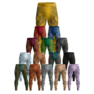 Leggings de compression pour hommes Pro Felt, design imprimé sur toute la surface, qualité supérieure, séchage rapide, taille haute, pour yoga et entraînement - Product Image 1