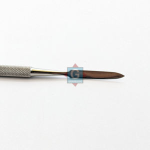 Spatule à ciment Gray Rocks double extrémité en acier inoxydable pour mélange de cire et sculpture, idéale pour les restaurations prothodontiques, certifiée CE - Product Image 3