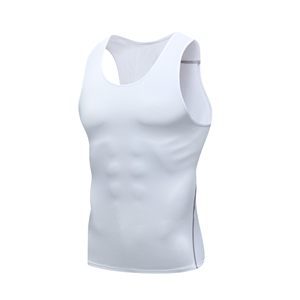 <b>Men's</b> <b>Black</b> Sleeveless <b>Tank</b> <b>Top</b> O-Neck Solid Color Casual Knitted Quick Dry Sportwear - Product Image 4