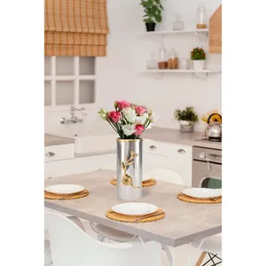 Luxury Wedding Decorative Stainless Steel Iron Handmade Eco-Friendly Coastal Design Flower <b>Vase</b> for Premium Celebration Styling - Product Image 4