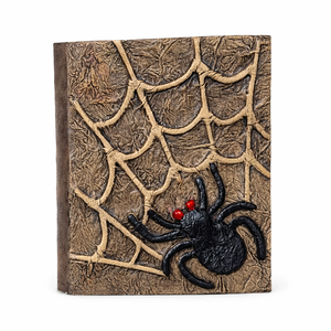 Cuaderno de Cuero con Diseño de Araña para Halloween al por Mayor - Diario de Cuero con Cierre y Papel con Borde Irregular para Hechizos y Regalos Premium - Product Image 2