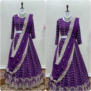 ออกแบบปัก lehenga-choli สำหรับชุดพรหม - Product Image 6